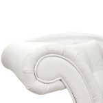 ΑΝΑΚΛΙΝΔΡΟ T.CHESTERFIELD  HM3007.02 PU ΛΕΥΚΟ ΑΡ. ΜΠΡΑΤΣΟ 190x61x84Yεκ. - Image 3