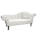 ΑΝΑΚΛΙΝΔΡΟ T.CHESTERFIELD NIOVI HM3008.02 PU ΛΕΥΚΟ ΔΕΞΙ ΜΠΡΑΤΣΟ 190x61x84Yεκ. - Image 2