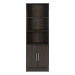 ΒΙΒΛΙΟΘΗΚΗ ΜΕΛΑΜΙΝΗΣ ENSLEY HM2027.01 ZEBRANO 60X30X180 εκ. - Image 3