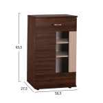 ΒΙΤΡΙΝΑ-ΝΤΟΥΛΑΠΙ TV AMALFI ΚΑΡΥΔΙ-ΜΠΕΖ HM2321.03 56,5Χ27,5Χ93,5Υ εκ. - Image 2