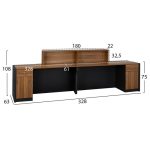 ΕΠΑΓΓΕΛΜΑΤΙΚΟ ΓΡΑΦΕΙΟ ΥΠΟΔΟΧΗΣ SUPREME 328X63X108 HM2359 - Image 2