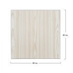 ΕΠΙΦΑΝΕΙΑ ΤΡΑΠΕΖΙΟΥ ΑΠΟ MDF 80Χ80 εκ. HM8439.03 ΔΡΥΣ ΜΑΥΡΟ - Image 2