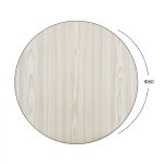 ΕΠΙΦΑΝΕΙΑ ΤΡΑΠΕΖΙΟΥ ΑΠΟ MDF Φ60 HM8436.03 ΔΡΥΣ ΜΑΥΡΟ - Image 2