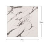 ΕΠΙΦΑΝΕΙΑ ΤΡΑΠΕΖΙΟΥ WERZALIT 70Χ70 MARBLE WHITE-GREY 5657 HM5230.11 - Image 2