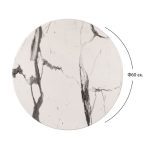 ΕΠΙΦΑΝΕΙΑ ΤΡΑΠΕΖΙΟΥ WERZALIT Φ60 MARBLE WHITE-GREY 5657 HM5227.11 - Image 2