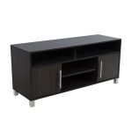 ΕΠΙΠΛΟ ΤΗΛΕΟΡΑΣΗΣ ΜΕΛΑΜΙΝΗΣ DANNA HM2202.01 ZEBRANO 120x40x54 εκ. - Image 4