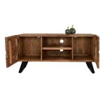 ΕΠΙΠΛΟ TV ALICIA ΜΑΣΙΦ ΞΥΛΟ ΑΚΑΚΙΑΣ ΦΥΣΙΚΟ 130X43,5X66,5Yεκ.HM8174 - Image 4