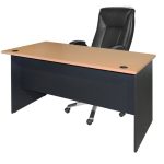 ΓΡΑΦΕΙΟ ΕΠΑΓΓΕΛΜΑΤΙΚΟ ABELINA 120x70x75 HM2015.01 ΓΚΡΙ-ΟΞΙΑ - Image 3