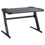 ΓΡΑΦΕΙΟ GAMING PRO PECADO 122x60,5x72 ΜΕ RGB LED ΚΑΙ ΜΑΥΡΟ ΜΕΤΑΛΛΙΚΟ ΣΚΕΛΕΤΟ HM8566