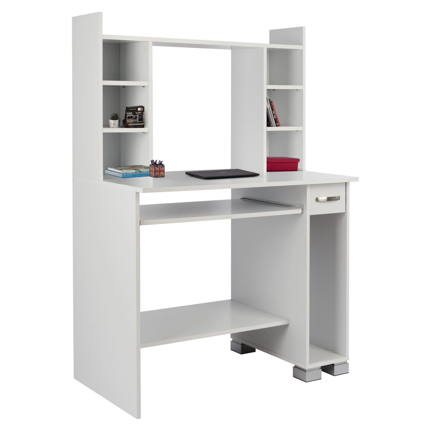 grafeio-ypologisti-leyko-fb9203903-100x5 ΓΡΑΦΕΙΟ ΥΠΟΛΟΓΙΣΤΗ CHARLEY ΛΕΥΚΟ HM2039.03 100x55x136 εκ. - Image 1
