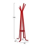 ΚΑΛΟΓΕΡΟΣ ΞΥΛΙΝΟΣ HM0120.07 FUNKY ΚΟΚΚΙΝΟΣ 45x45x180Υ εκ. - Image 2