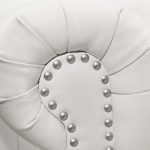 ΚΑΝΑΠΕΣ 2ΘΕΣΙΟΣ T.CHESTERFIELD HM3010.02 ΤΕΧΝΟΔΕΡΜΑ ΛΕΥΚΟ ΜΑΤ 155x90x73 εκ. - Image 4