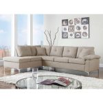 ΚΑΝΑΠΕΣ ΓΩΝΙΑ ΑΡΙΣΤΕΡΗ ZAILA HM3086L ΥΦΑΣΜΑ ΜΠΕΖ 282x197x90 εκ. - Image 2