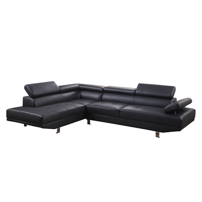kanapes-gonia-goro-aristeri-hm308402l-ap ΚΑΝΑΠΕΣ ΓΩΝΙΑ GORO ΑΡΙΣΤΕΡΗ HM3084.02L ΑΠΟ ΜΑΥΡΟ PU 270x200x87cm - Image 1