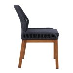 ΚΑΡΕΚΛΑ ΑΛΟΥΜΙΝΙΟΥ SOLEIL BAMBOO LOOK ΜΕ ΣΧΟΙΝΙ ΓΚΡΙ HM5547.01 56x60x83 cm. - Image 4