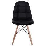 ΚΑΡΕΚΛΑ COSY HM0034.22 ΜΕ ΞΥΛΙΝΑ ΠΟΔΙΑ ΚΑΙ ΚΑΘΙΣΜΑ PU ΜΑΥΡΟ 44x50x85 εκ. - Image 3