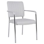 ΚΑΡΕΚΛΑ QUESTA ΜΕ ΜΠΡΑΤΣΑ HM1070.02 ΛΕΥΚΗ 56,5x59x85 cm