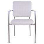ΚΑΡΕΚΛΑ QUESTA ΜΕ ΜΠΡΑΤΣΑ HM1070.02 ΛΕΥΚΗ 56,5x59x85 cm - Image 3