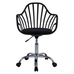 ΚΑΡΕΚΛΑ ΓΡΑΦΕΙΟΥ BECKY HM8457.02 ΣΕ ΜΑΥΡΟ ΧΡΩΜΑ - Image 3