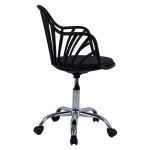 ΚΑΡΕΚΛΑ ΓΡΑΦΕΙΟΥ BECKY HM8457.02 ΣΕ ΜΑΥΡΟ ΧΡΩΜΑ - Image 4