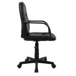 ΚΑΡΕΚΛΑ ΓΡΑΦΕΙΟΥ GRANE HM1005 ΜΕ ΜΠΡΑΤΣΑ ΜΑΥΡO PU 56,5x50x88-100Υ εκ. - Image 3