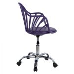 ΚΑΡΕΚΛΑ ΓΡΑΦΕΙΟΥ BECKY HM8457.06 ΣΕ ΜΩΒ ΧΡΩΜΑ 57Χ58Χ93 ΕΚ - Image 4