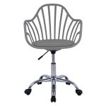 ΚΑΡΕΚΛΑ ΓΡΑΦΕΙΟΥ BECKY HM8457.10 ΣΕ ΓΚΡΙ ΧΡΩΜΑ 57Χ57Χ96 ΕΚ - Image 3