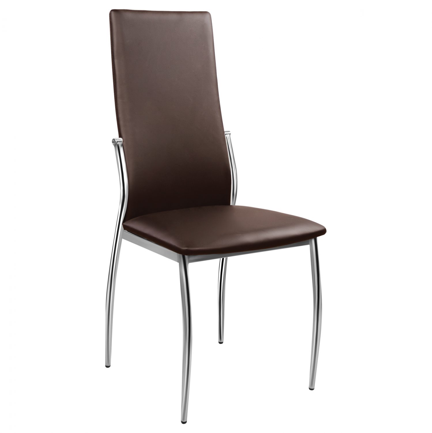karekla-koyzinas-fb008005-kafe-pu-me-met ΚΑΡΕΚΛΑ ΚΟΥΖΙΝΑΣ KIM HM0080.05 ΚΑΦΕ PU ΜΕ ΜΕΤΑΛΛΙΚΟ ΣΚΕΛΕΤΟ K/D 45X55X99 εκ. - Image 1
