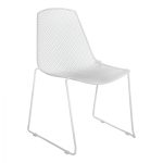 ΚΑΡΕΚΛΑ ΜΕΤΑΛΛΙΚΗ MESH ΛΕΥΚΗ URANIA HM8011.02 56x58,5x86cm