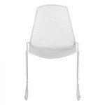 ΚΑΡΕΚΛΑ ΜΕΤΑΛΛΙΚΗ MESH ΛΕΥΚΗ URANIA HM8011.02 56x58,5x86cm - Image 3