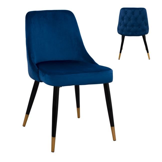 karekla-serenity-hm852708-apo-beloydo-mp ΚΑΡΕΚΛΑ SERENITY HM8527.08 ΑΠΟ ΒΕΛΟΥΔΟ ΜΠΛΕ ΜΕ ΜΕΤΑΛΛΙΚΟ ΣΚΕΛΕΤΟ 51Χ58Χ83Υ εκ. - Image 1