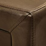 ΚΟΜΟΔΙΝΟ MONE HM2219.01 ΜΕ 2 ΣΥΡΤΑΡΙΑ ΑΠΟ ΣΚΟΥΡΟ ΚΑΦΕ PU 48x41x50 εκ. - Image 4