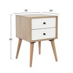 ΚΟΜΟΔΙΝΟ OLIVER HM2225 ΦΥΣΙΚΟ-ΛΕΥΚΟ 40Χ40Χ60 εκ. - Image 2