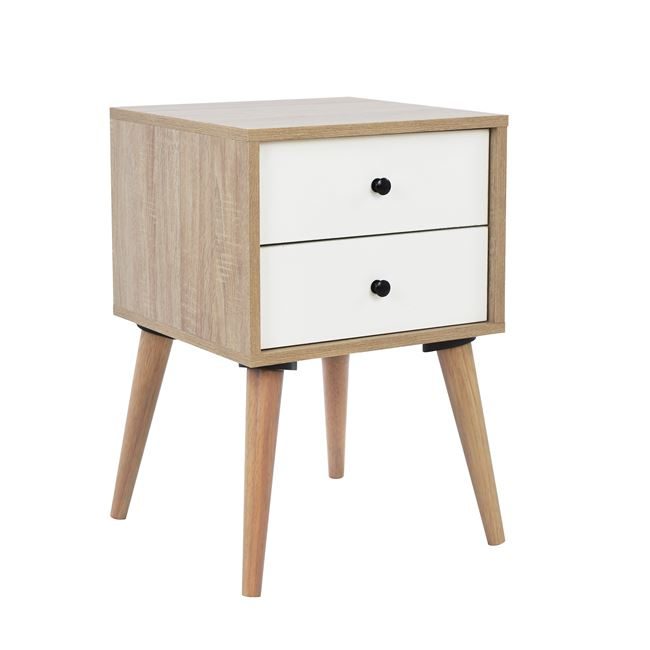 komodino-oliver-hm2225-fysiko-leyko-40ch ΚΟΜΟΔΙΝΟ OLIVER HM2225 ΦΥΣΙΚΟ-ΛΕΥΚΟ 40Χ40Χ60 εκ. - Image 1