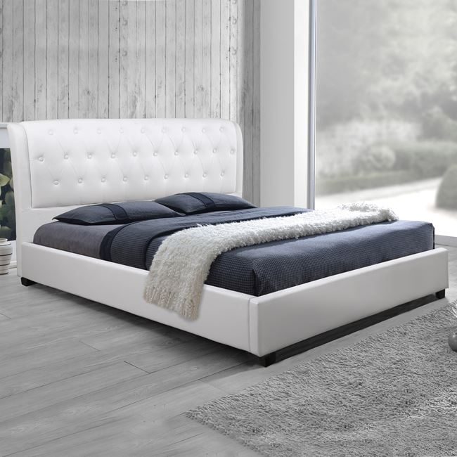 krebati-odalys-150x200-me-pu-leyko-hm549 ΚΡΕΒΑΤΙ ODALYS 150x200 εκ. ΜΕ PU ΛΕΥΚΟ HM549.01 - Image 1