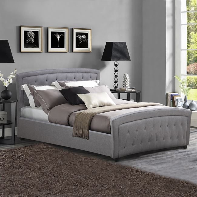 krebati-odelia-me-yfasma-dark-grey-hm550 ΚΡΕΒΑΤΙ ODELIA ΜΕ ΥΦΑΣΜΑ DARK GREY HM550.05 150x200 εκ. - Image 1