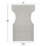 ΜΑΞΙΛΑΡΙ TEXTILENE 600gr/m2 2X1 ΕΚΡΟΥ ΓΙΑ ΠΟΛΥΘΡΟΝΑ ΣΚΗΝΟΘΕΤΗ HM5272.60 46.5Χ53Χ80Υεκ. - Image 2
