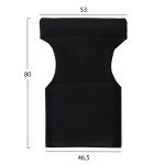 ΜΑΞΙΛΑΡΙ TEXTILENE 600gr/m2 2X1 ΜΑΥΡΟ ΓΙΑ ΠΟΛΥΘΡΟΝΑ ΣΚΗΝΟΘΕΤΗ HM5272.05 46.5Χ53Χ80Υεκ. - Image 2