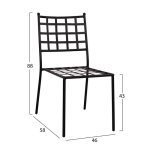 ΜΕΤΑΛΛΙΚΗ ΚΑΡΕΚΛΑ EMERY HM5509 ΣΕ ΜΑΥΡΗ ΑΠΟΧΡΩΣΗ 46x58x88 cm - Image 2