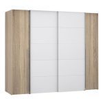 ΝΤΟΥΛΑΠΑ 4ΦΥΛΛΗ (2 ΣΥΡΟΜΕΝΑ-2 ΣΤΑΘΕΡΑ) LOIS HM2369.02 SONAMA ΛΕΥΚΟ 271Χ62Χ210Υεκ. - Image 3