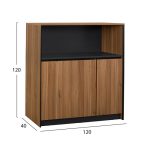 ΝΤΟΥΛΑΠΙ ΓΡΑΦΕΙΟΥ SUPREME 120Χ40Χ120 HM2358 - Image 2