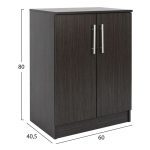 ΠΑΠΟΥΤΣΟΘΗΚΗ ΝΤΟΥΛΑΠΙ EMERIE HM2206.01 ZEBRANO 60Χ40,5Χ80 εκ. - Image 2