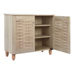 ΠΑΠΟΥΤΣΟΘΗΚΗ-ΝΤΟΥΛΑΠΙ ΞΥΛΙΝΗ CASSIOPE HM2208.02 SONAMA 77Χ34Χ63Υεκ. - Image 4