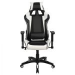 ΠΟΛΥΘΡΟΝΑ GAMING ZAYN HM1056.04 ΜΑΥΡΟ-ΛΕΥΚΟ PU 67x70x134 cm - Image 3