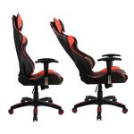ΠΟΛΥΘΡΟΝΑ GAMING ZAYN HM1056.01 ΜΑΥΡΟ-ΚΟΚΚΙΝΟ PU 67x70x134 εκ. - Image 4
