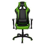 ΠΟΛΥΘΡΟΝΑ GAMING RACING HM1056.03 ΜΑΥΡΟ - ΠΡΑΣΙΝΟ PU 67x70x134 εκ. - Image 3
