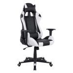 ΠΟΛΥΘΡΟΝΑ GAMING WINTER HM1137.04 ΜΑΥΡΟ-ΛΕΥΚΟ PU 68Χ67Χ130 ΕΚ
