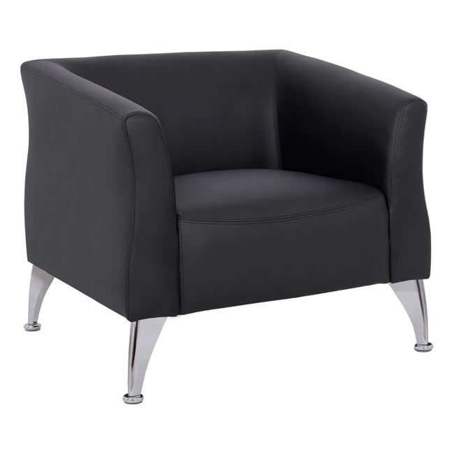 polythrona-kiana-hm312211-me-mayro-pu ΠΟΛΥΘΡΟΝΑ KIANA HM3122.11 ΜΕ ΜΑΥΡΟ PU 80x75x71 εκ. - Image 1