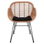 ΠΟΛΥΘΡΟΝΑ ΜΕ ΜΑΞΙΛΑΡΙ ΜΕΤΑΛΛΙΚΗ ALLEGRA HM5450 ΜΕ WICKER ΜΠΕΖ 57,5x59x81Υ εκ. - Image 3