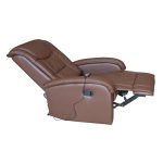ΠΟΛΥΘΡΟΝΑ RELAX ΜΕ ΜΗΧΑΝΙΣΜΟ MASSAGE ROCCA HM0026.03 PU ΚΑΦΕ ΣΚΟΥΡΟ 80x96x97 εκ. - Image 4
